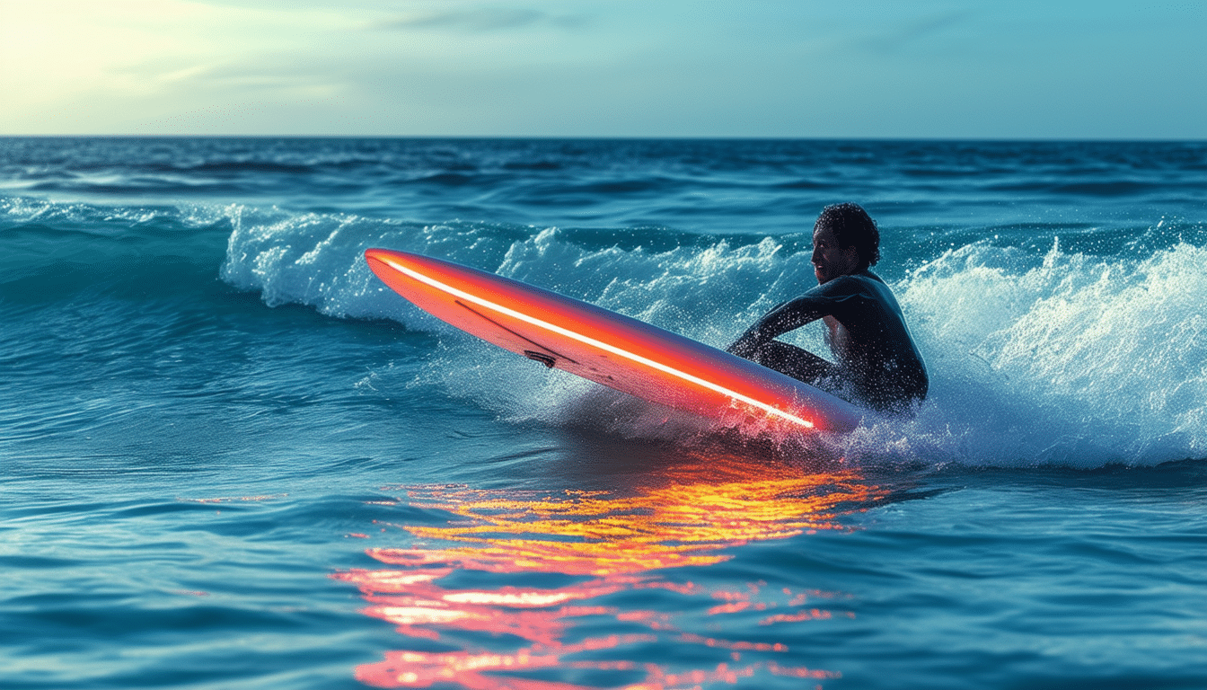 découvrez comment les lumières led sous les planches de surf révolutionnent la protection contre les attaques de grands requins blancs, offrant sécurité et sérénité aux surfers. plongez dans l'innovation qui change la donne dans le monde du surf.