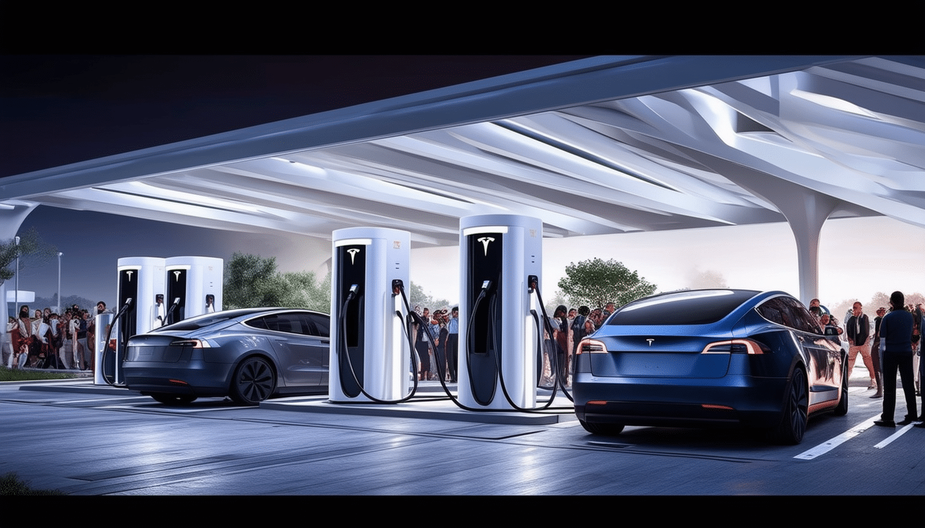 découvrez les nouveaux superchargeurs v4 de tesla, des bornes innovantes offrant une puissance de recharge de 500 kw. ces stations révolutionnent l'expérience de recharge des véhicules électriques, offrant rapidité et efficacité pour les conducteurs soucieux de leur temps.