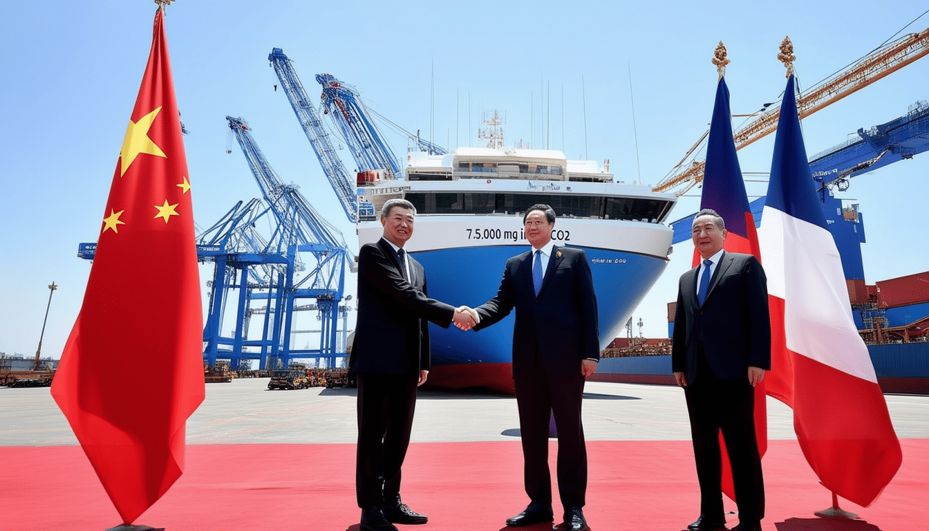 découvrez l'inauguration d'un navire exceptionnel de 130 mètres entre la chine et la france, transportant une cargaison inédite de 7 500 m3 de co2 liquéfié. un événement marquant qui témoigne des avancées dans le domaine de la logistique et de l'innovation environnementale.